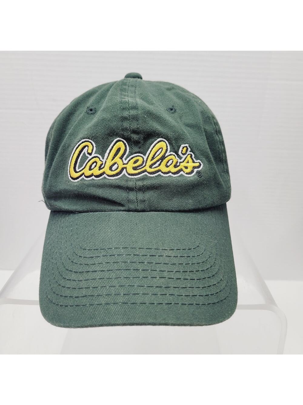 Cabela’s Cap Hat Green Strap Back Casual Outdoor Hiking Lightweight Adults
